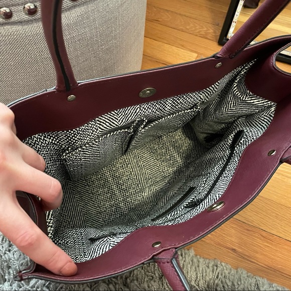 Rebecca Minkoff Medium MAB Tote Black Cherry - Picture 13 of 15